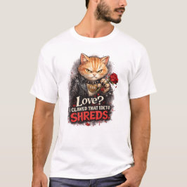 Love? I Clawed That Idea to Shreds – Funny Anti-Va T Shirt