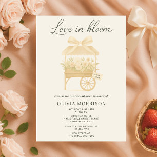 Love in Bloom Blommarknad Bröllopsdusch med Slinga Inbjudningar