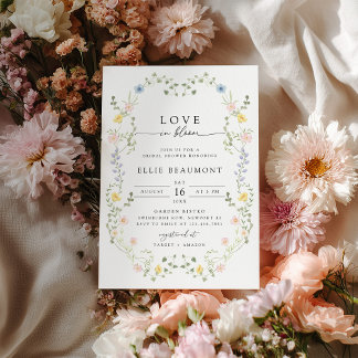 Love in Bloom Bridal Shower Invitation Inbjudningar