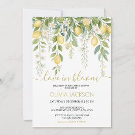 Love in Bloom | Lemon Blossom Bridal Shower Julkort