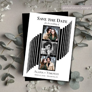 Love in Frames Modern Photo Save the Date Spara Datumet