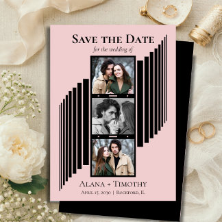 Love in Frames Modern Photo Save the Date Spara Datumet