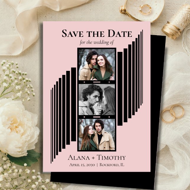 Love in Frames Modern Photo Save the Date Spara Datumet (Skapare uppladdad)