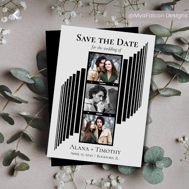 Love in Frames Modern Photo Save the Date Spara Datumet (Skapare uppladdad)