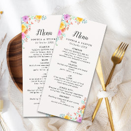 Love in Full Bloom – Springtime Wedding Program