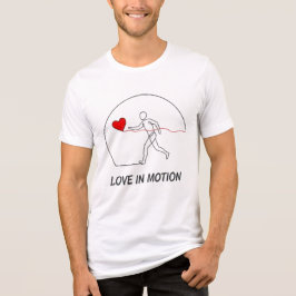 Love In Motion Minimalist Line Art Slogan Tee