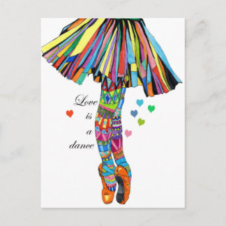 LOVE IS A DANCE VYKORT