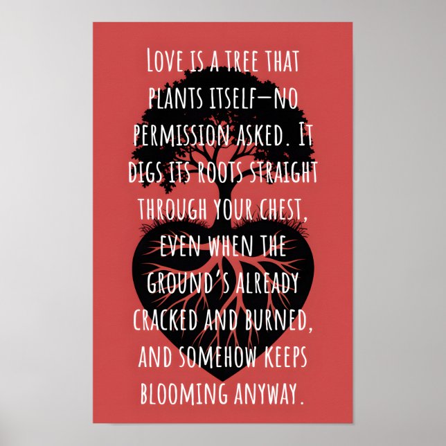 Love Is A Tree Poster (Framsidan)