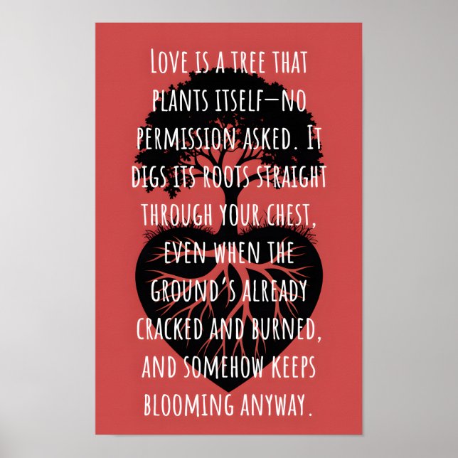 Love is a tree  poster (Framsidan)