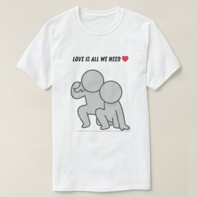 Love is all we need t shirt (Design framsida)