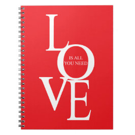 Love is all you need anteckningsbok