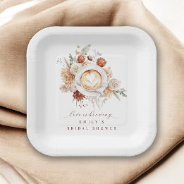 Love is Brewing Boho Rustic Floral Bridal Shower