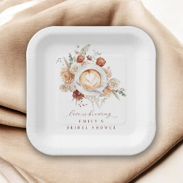 Love is Brewing Boho Rustic Floral Bridal Shower