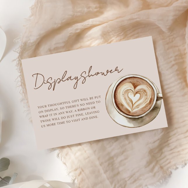 Love is Brewing Bridal Shower Display Shower Tilläggskort (Skapare uppladdad)