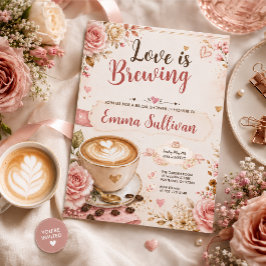 Love Is Brewing Bröllopsdusch  Inbjudningar