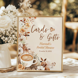 Love is Brewing Cards and Gifts Bröllopsdusch Poster
