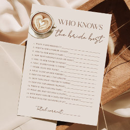 Love Is Brewing Coffee Bridal Shower Julkort