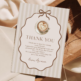 Love is Brewing Coffee Bridal Shower Tack Kort