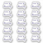 Love Is Brewing Coffee Event Wedding Bridal Shower Klistermärken<br><div class="desc">Designed with custom text "Love is Brewing" perfect for events like bridal showers,  valentine's day,  engagements,  weddings etc! You can change the text to customize for another event or occasion or you can change the color or font too as you need!</div>
