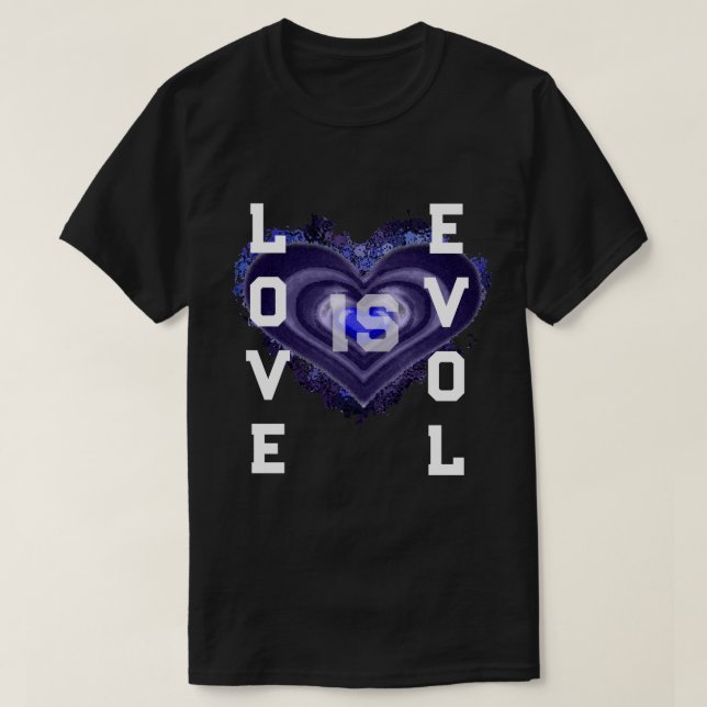 LOVE IS EVIL V2 by J.H. Thornton T Shirt (Design framsida)