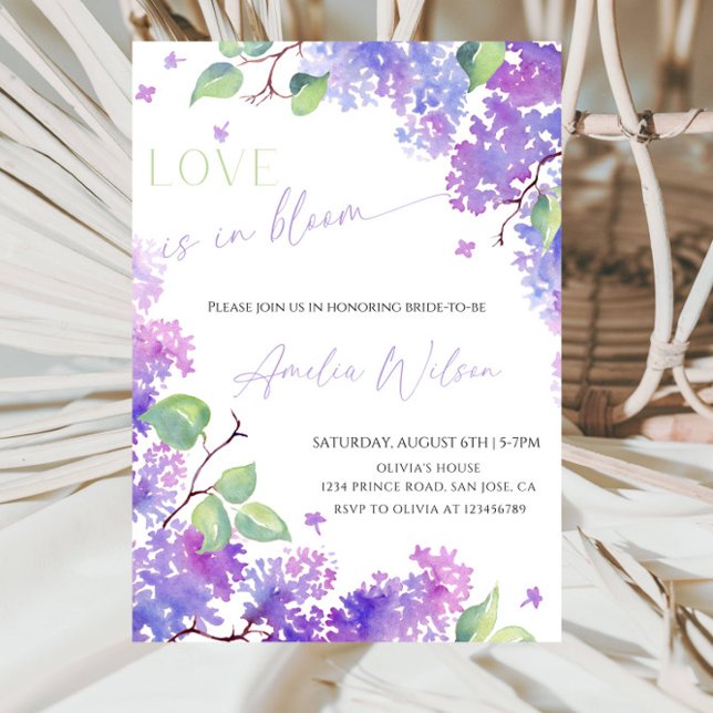 Love Is in Bloom Bridal Shower-Floral Garden Theme Inbjudningar (Skapare uppladdad)