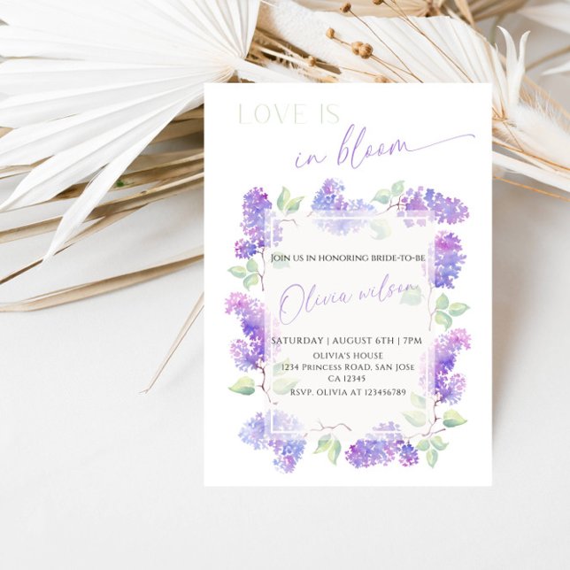 Love Is in Bloom Bridal Shower-Floral Garden Theme Inbjudningar (Skapare uppladdad)