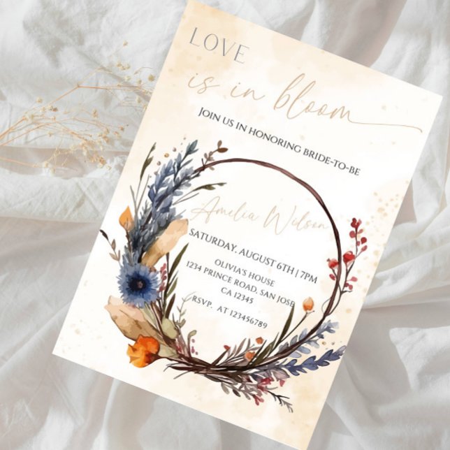 Love Is in Bloom Bridal Shower-Floral Garden Theme Inbjudningar (Skapare uppladdad)