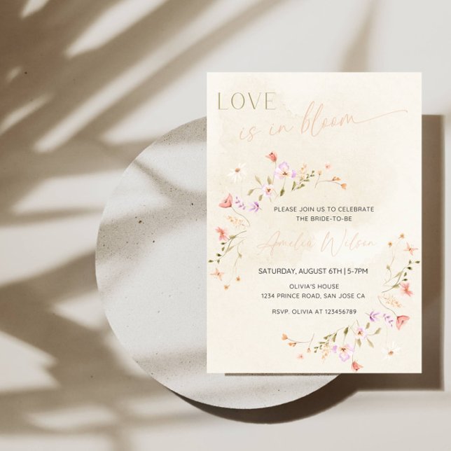 Love Is in Bloom Bridal Shower-Floral Garden Theme Inbjudningar (Skapare uppladdad)