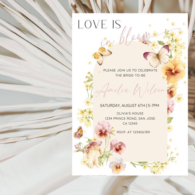 Love Is in Bloom Bridal Shower-Floral Garden Theme Inbjudningar (Skapare uppladdad)