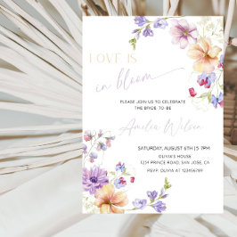 Love Is in Bloom Bridal Shower-Floral Spring Party Inbjudningar