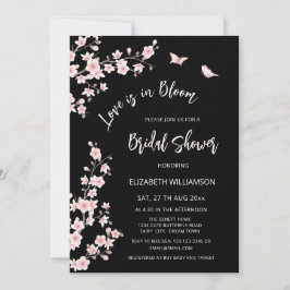 Love Is In Bloom | QR Code Registry Bridal Shower Inbjudningar