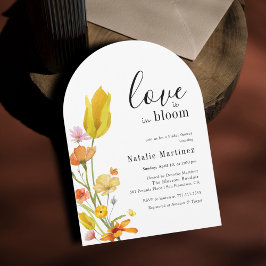 Love is in Bloom Spring Wildflower Bridal Shower Inbjudningar