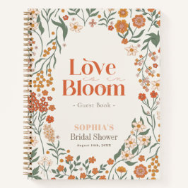 Love is in Bloom Wildflower Bridal Guest Book