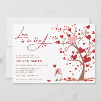 LOVE IS IN THE AIR BRIDAL SHOWER Invitation Inbjudningar