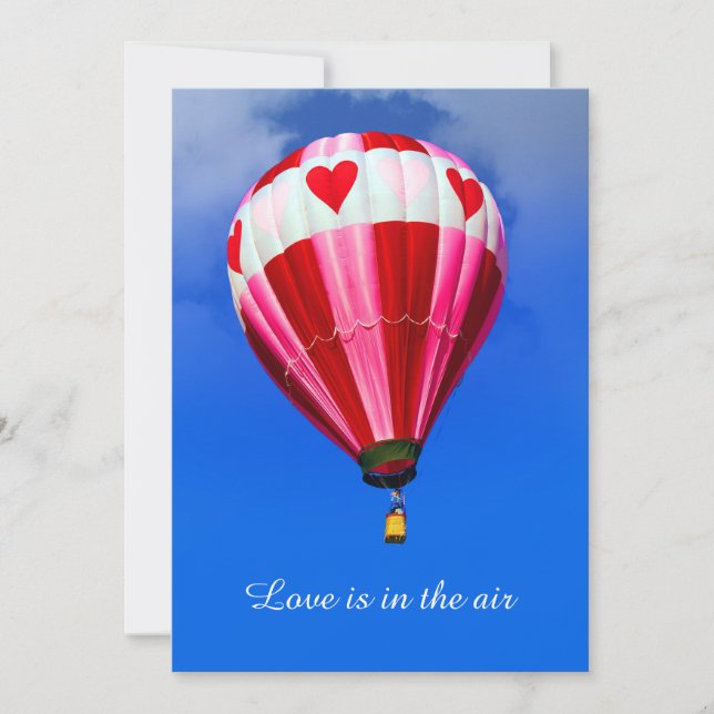 Love is in the air - Hot Air Balloon Julkort (Framsida)