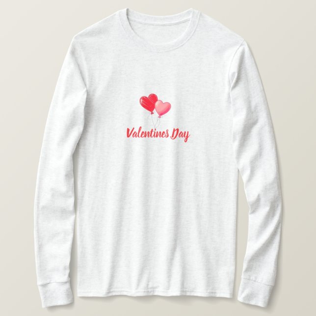 Love Is in the Air – Valentine’s Day Romantic  T Shirt (Design framsida)