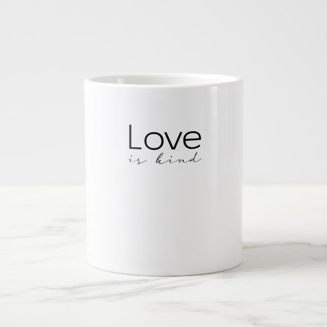 Love Is Kind Christian Scripture Love Is Patient I Jumbo Mugg (Framsidan)