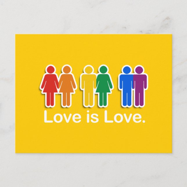 LOVE IS LOVE BASIC VYKORT (Framsida)