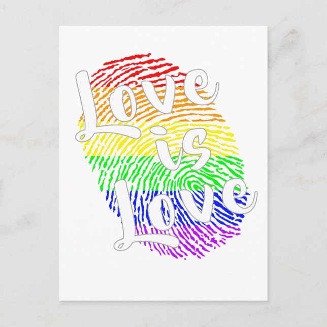 Love is Love  | LGBTQ+ Pride Postkarte Vykort (Framsida)
