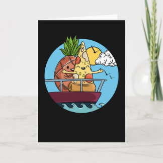 Love Is Love Pineapple Pizza Valentines Day Foodie Kort