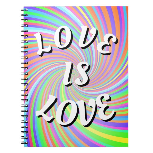 Love Is Love Pride Anteckningsbok (Framsidan)