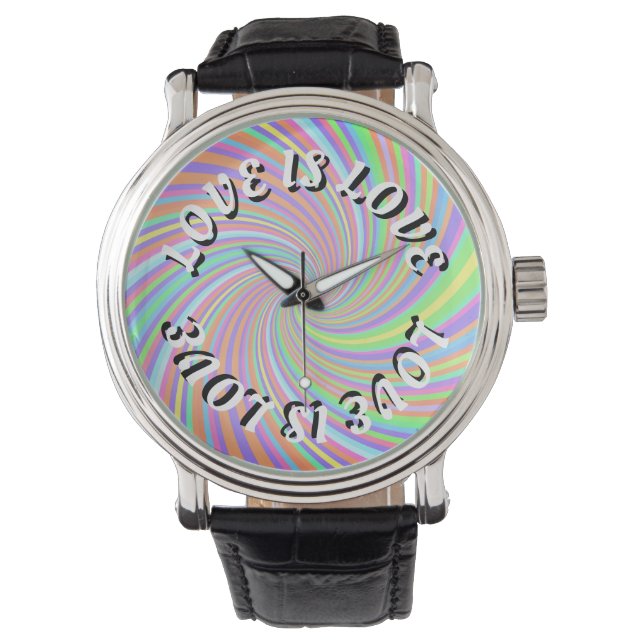 Love Is Love Pride Armbandsur (Framsida)