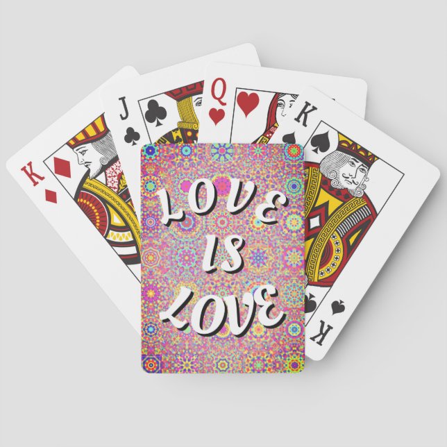 Love Is Love Pride Casinokort (Baksidan)