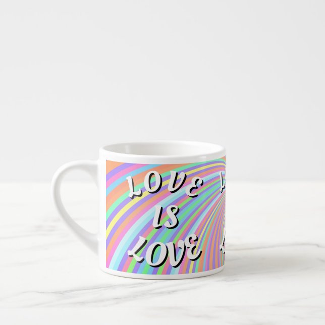 Love Is Love Pride  Espressomugg (Vänster)