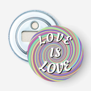 Love Is Love Pride Flasköppnare