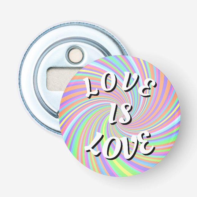 Love Is Love Pride Flasköppnare (Framsidan)