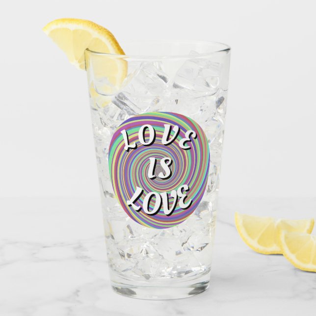 Love Is Love Pride Glaskopp (Framsida Ice)