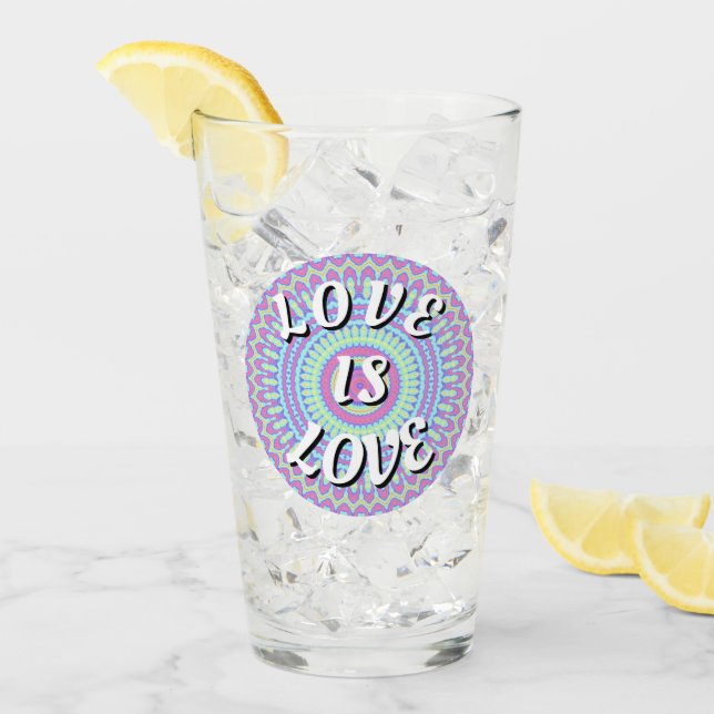 Love Is Love Pride Glaskopp (Framsida Ice)