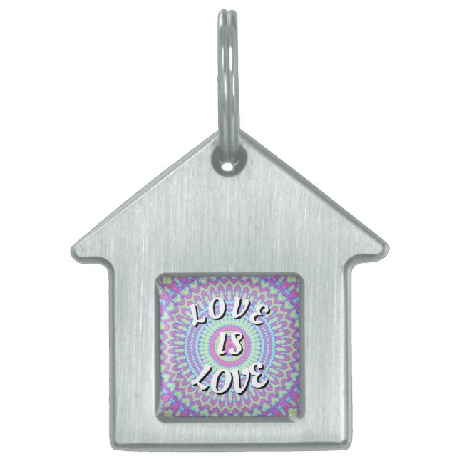 Love Is Love Pride ID-bricka Husdjur (Framsidan)