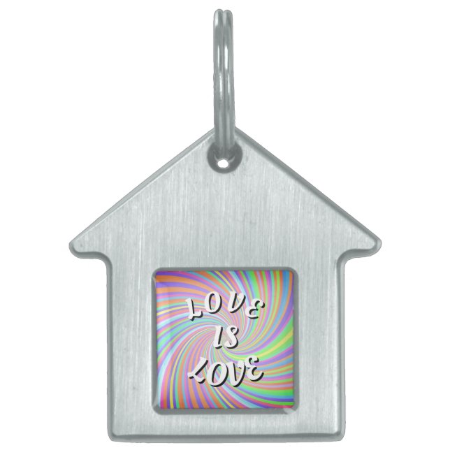 Love Is Love Pride ID-bricka Husdjur (Framsidan)
